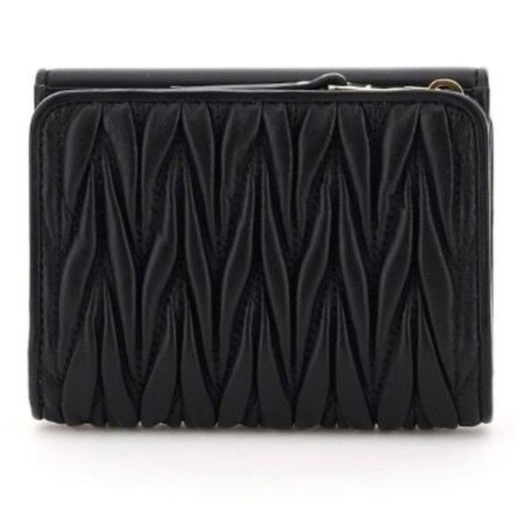 NWOT MIU MIU leather wallet  black - Picture 6 of 7